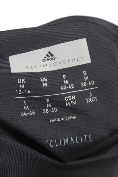 Adidas by Stella McCartney Womens Front Cut Out Sleeveless Active Top Gray Sz M