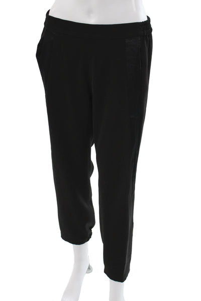 Vince Womens Jogger Pants Black Pull On 100% Polyester Size S