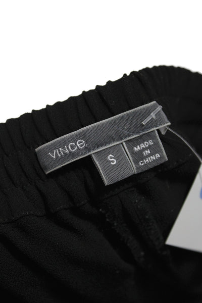 Vince Womens Jogger Pants Black Pull On 100% Polyester Size S