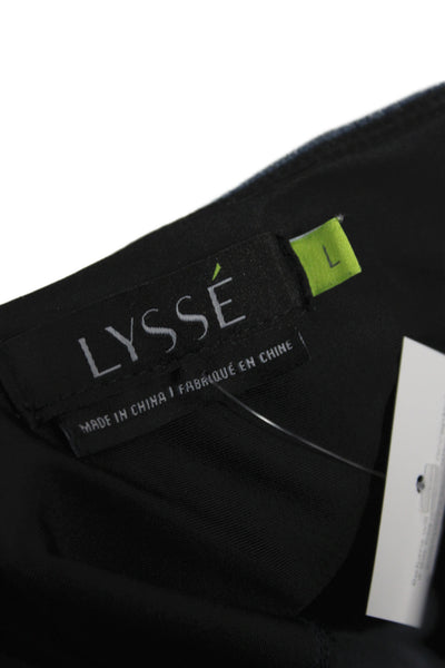 Lysse Women Solid Blue Jeggings 95% Cotton Casual Size L