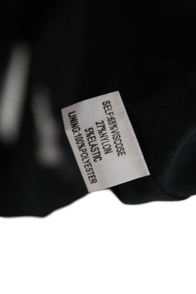 Kay Unger Women Trumpet Skirt Black Zip Viscose Size 10