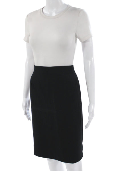 Garfield & Marks Women Straight Pencil Skirt Black Triacetate Size 12