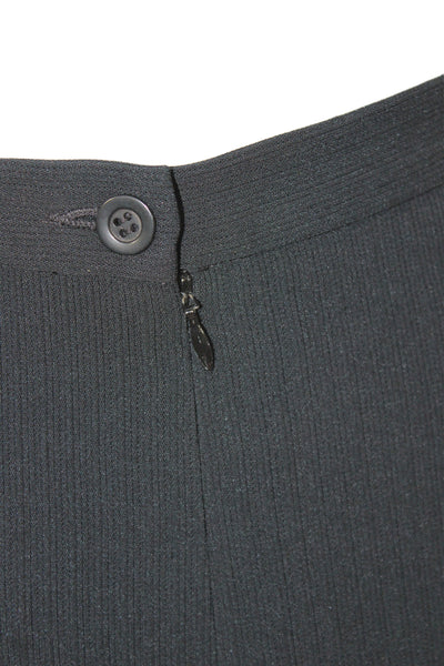 Garfield & Marks Women Straight Pencil Skirt Black Triacetate Size 12