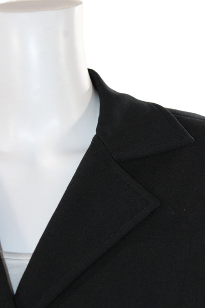 Kay Unger Women Basic Jacket Black Button Closure Viscose Long Sleeve Size 10