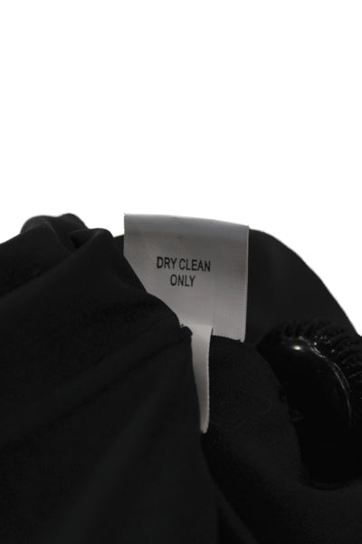 Kay Unger Women Basic Jacket Black Button Closure Viscose Long Sleeve Size 10