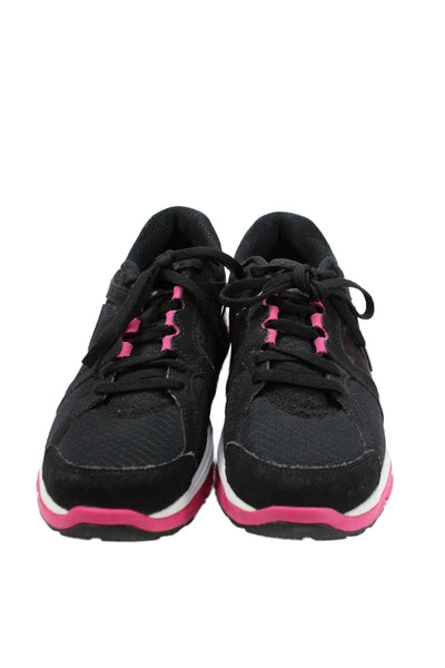 Nike Womens Low Top Running Sneakers Black Size 8.5