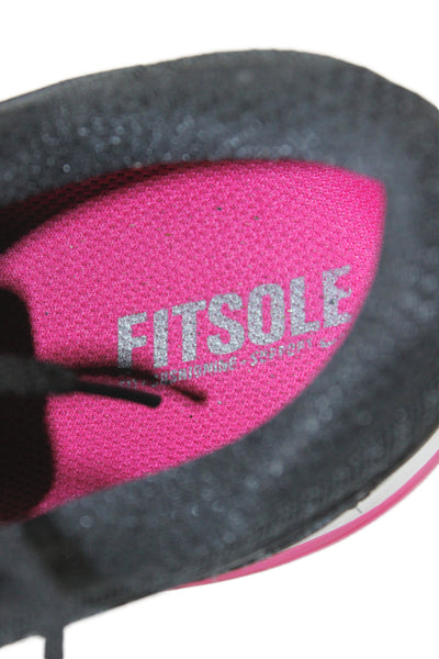 Nike Womens Low Top Running Sneakers Black Size 8.5
