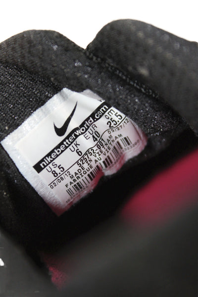 Nike Womens Low Top Running Sneakers Black Size 8.5