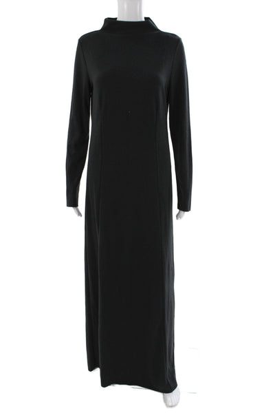 Rag & Bone Womens Maxi Mock Neck Black Long Sleeve Dress Size M