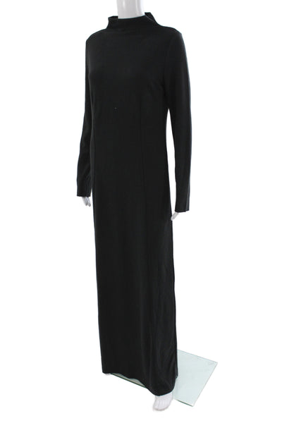 Rag & Bone Womens Maxi Mock Neck Black Long Sleeve Dress Size M