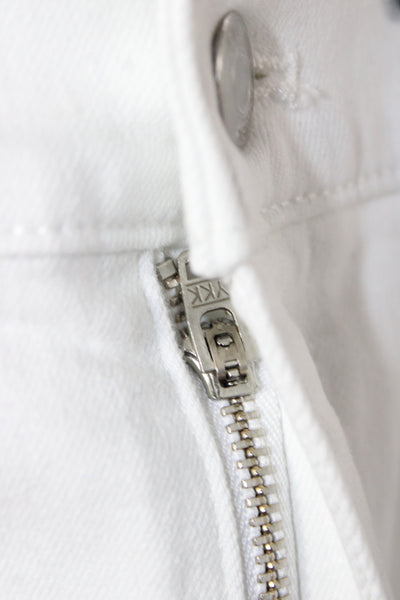 J Crew Womens Cut-Off White Cotton Shorts Size 30