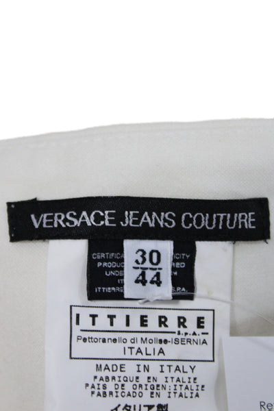 Versace Jeans Couture Womens White Dress Pants Size 44