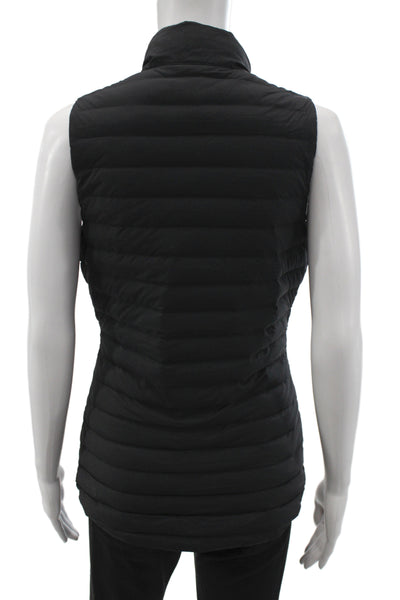 Lululemon Womens Puffer Vest Zip Nylon Black Athleisure Size 4