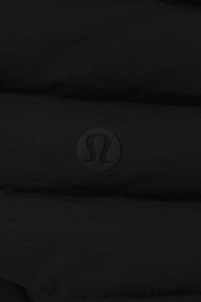 Lululemon Womens Puffer Vest Zip Nylon Black Athleisure Size 4
