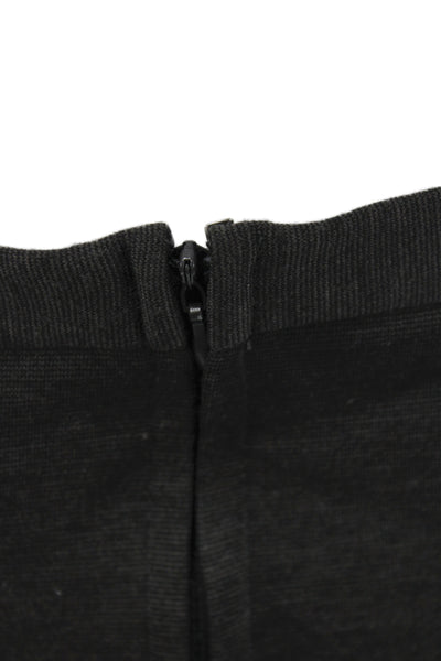 BB Dakota Womens Mini Skirt Gray Zip Solid Polyester Size M