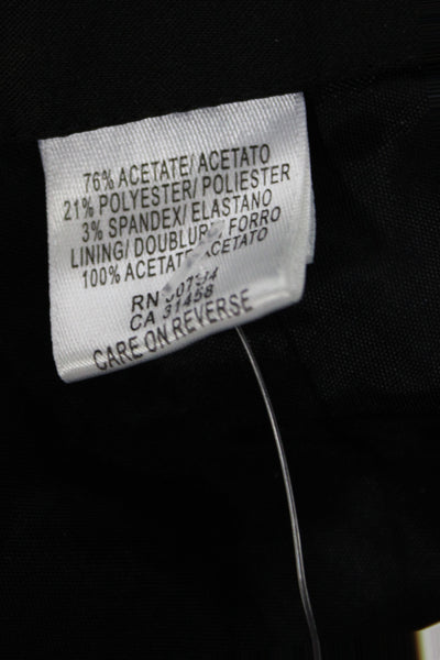 BCBG Max Azria Womens Black Straight Pencil Skirt Zip Size 4