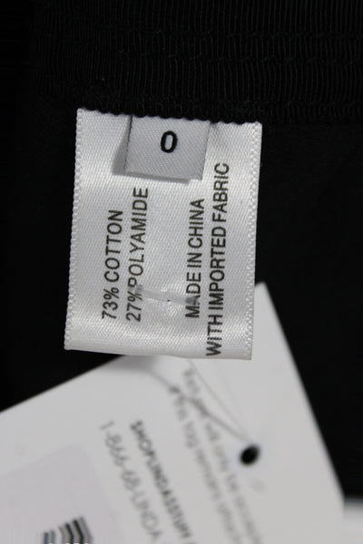 Proenza Schouler Womens Black Basic Tank Crew Neck Sleeveless Cotton Size 0