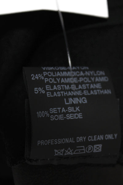 Derek Lam Women Calfskin Leather V-Neck Sleeveless Tank Brown Zip Size 2