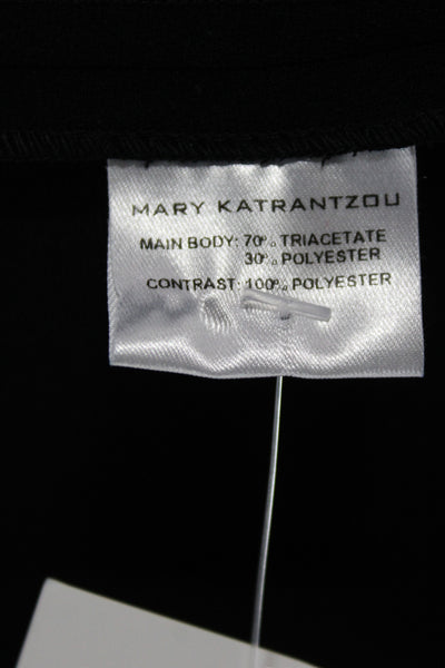 Mary Katrantzou Womens Black V-Neck Camisole Sleeveless Triacetate Size 2