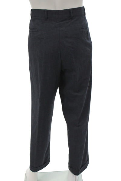 Kirkland Signature Mens Dress Pants Gray 100% Wool Button Size 36
