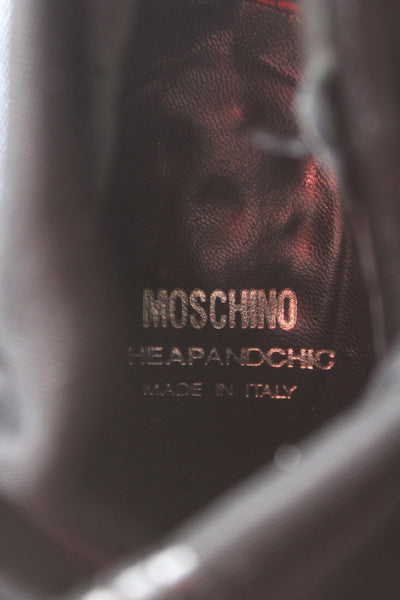 Moschino Cheap & Chic Womens Suede Over The Knee Wedge Boots Black Size 9