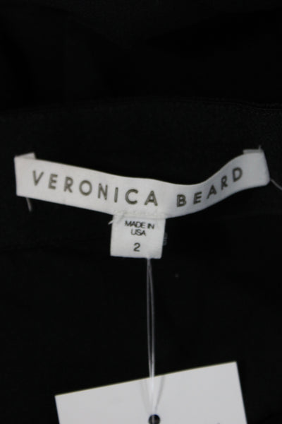 Veronica Beard Womens Black Dress Pants Nylon Size 2
