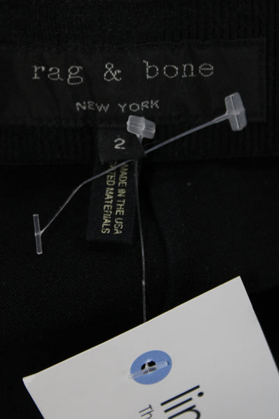 Rag & Bone Women Ankle Leggings Black Minimalist Size 2