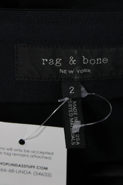 Rag & Bone Womens Ankle Pants Black Size 2