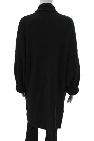 Joie Womens Collared Black Cardigan Long Sleeve Size L