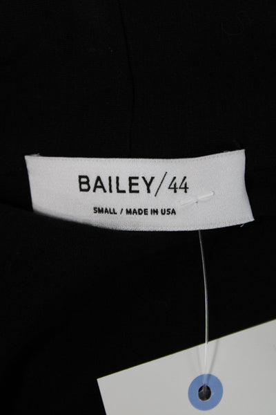 Bailey 44 Women Jersey V-Neck Long Sleeve Black Blouse 95% Rayon Size M