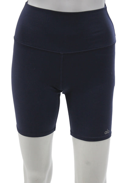 Alo Womens Athletic Shorts Blue Synthetic Blend Summer Size XS