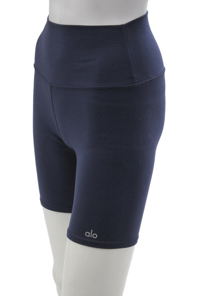 Alo Womens Athletic Shorts Blue Synthetic Blend Summer Size XS