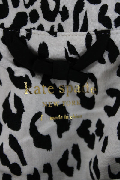 Kate Spade Women's Short Sleeves Two Piece Animal Print Pajama Sets Size L
