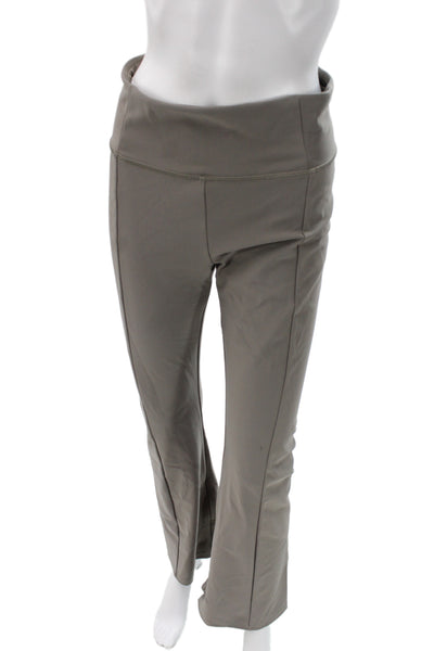 Calia Womens Flare Pants Gray Nylon Athleisure Pull On Size M