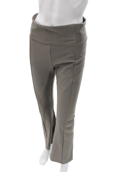 Calia Womens Flare Pants Gray Nylon Athleisure Pull On Size M