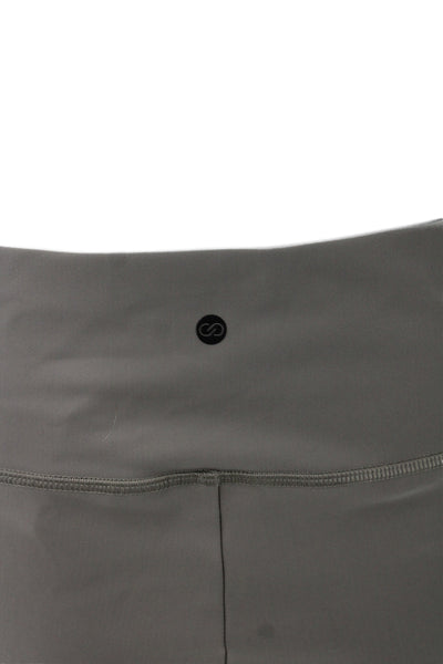 Calia Womens Flare Pants Gray Nylon Athleisure Pull On Size M