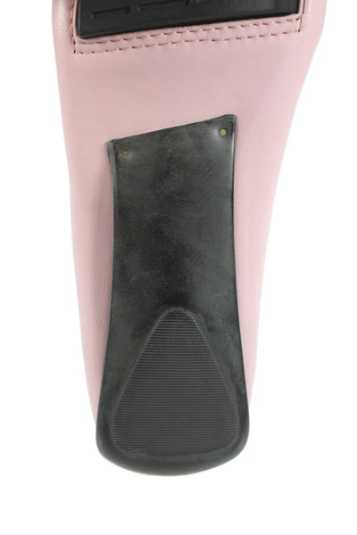 Robert Zur Womens Leather Petra Woven Slip-On Loafers Pink Size 11