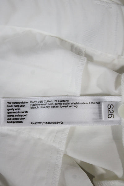 Eileen Fisher Women Dress Pants White Cotton Size S