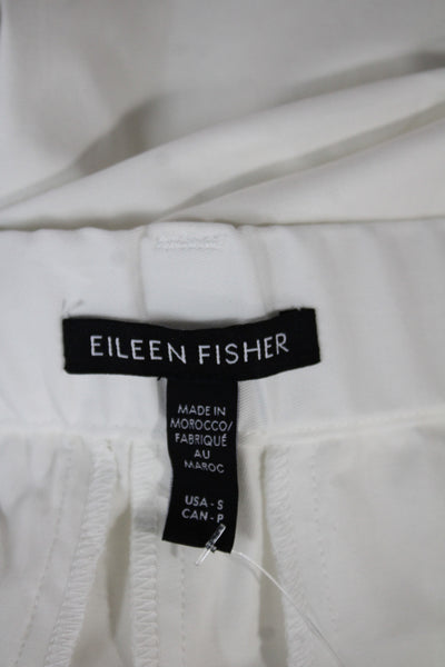 Eileen Fisher Women Dress Pants White Cotton Size S