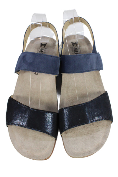 Mephisto Womens Slingbacks Agave Sandals Midnight Blue Size 12