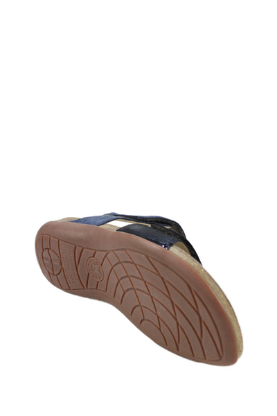 Mephisto Womens Slingbacks Agave Sandals Midnight Blue Size 12