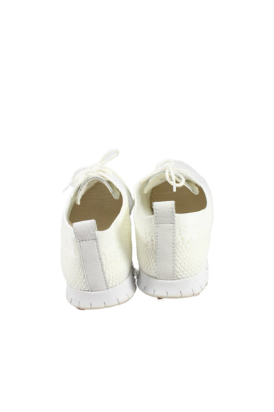 Zero Grand Cole Haan Womens Knit Lace Up Sneakers White Size 10 B