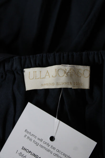 Ulla Johnson Women Black Camisole Blouse Square Neck Boho Size 2