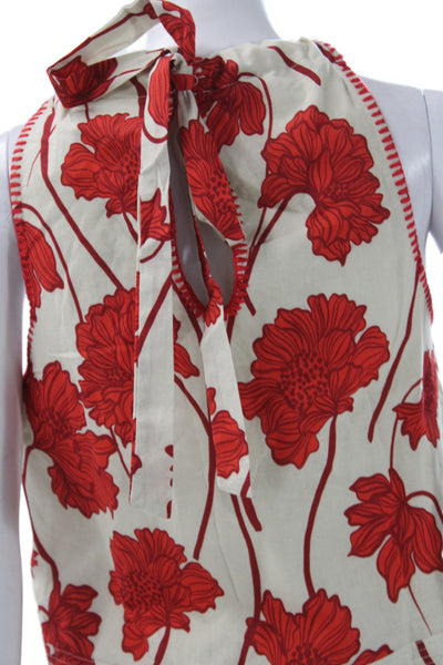 Greylin Anthropologie Women Beige Halter Floral Camisole Size XS