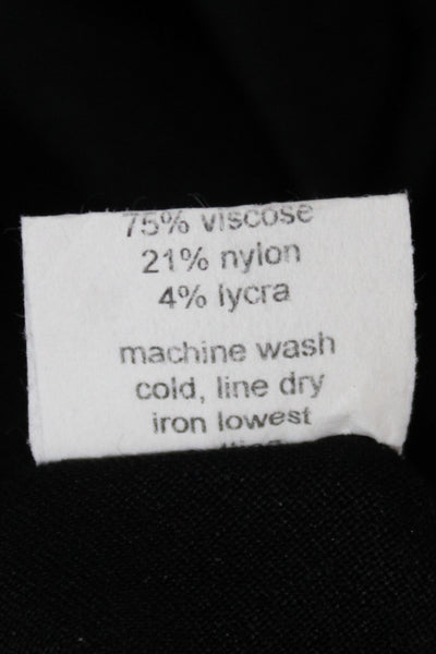 Porto Womens Sheath Dress Black Cowl Neck Sleeveless Pullover Viscose Size 1