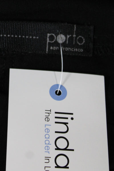 Porto Womens Sheath Dress Black Cowl Neck Sleeveless Pullover Viscose Size 1