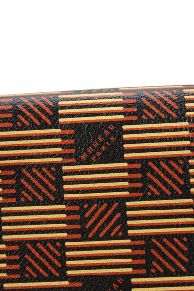 Moreau Womens Geometric Print Adjustable Shoulder Bag Orange