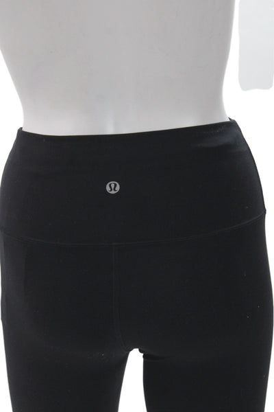 Lululemon Womens Black Ombre Ankle Leggings Nylon Athleisure Size 4