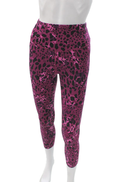 Lululemon Womens Black Animal Print Capri Leggings Size 4