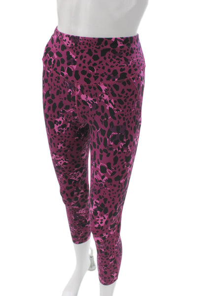 Lululemon Womens Black Animal Print Capri Leggings Size 4